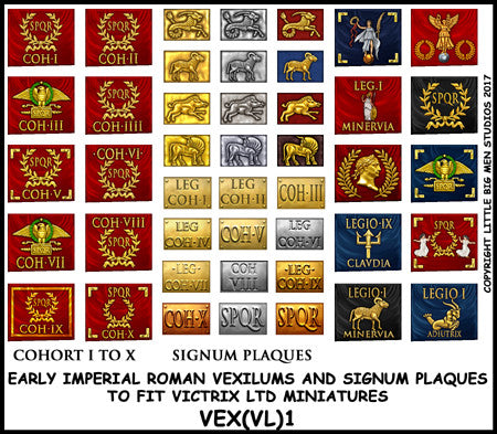 Ранний имперский римский легионер Vexileum Transfers 1