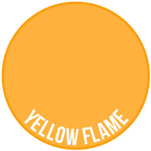 Gelbe Flamme – zwei dünne Schichten