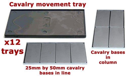 Plastic cavalry movement trays
