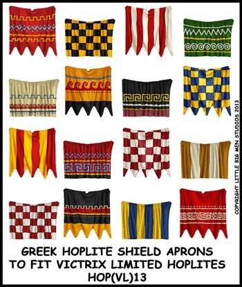 Greek Hoplite shield aprons 13
