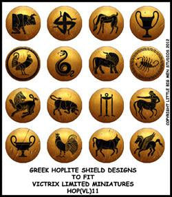 Disegni dello scudo greco dell'oplita 11