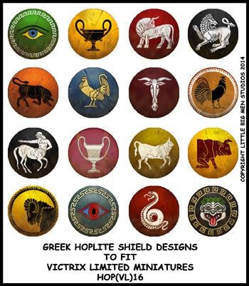 Griego Hoplite Shield Designa 16