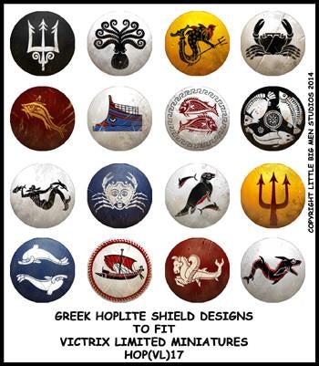 Dessins de bouclier Hoplite grec 17