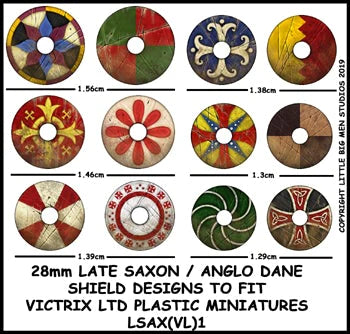 Late Saxon/Anglo Dane Shield Designs LSAX 1