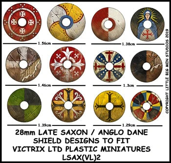 Disegni dello scudo tardo sassone / anglo danese LSAX 2