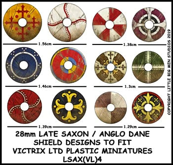 Disegni dello scudo tardo sassone / anglo-danese LSAX 4