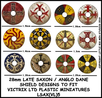 Disegni di scudi tardo sassoni / anglo-danesi LSAX 5