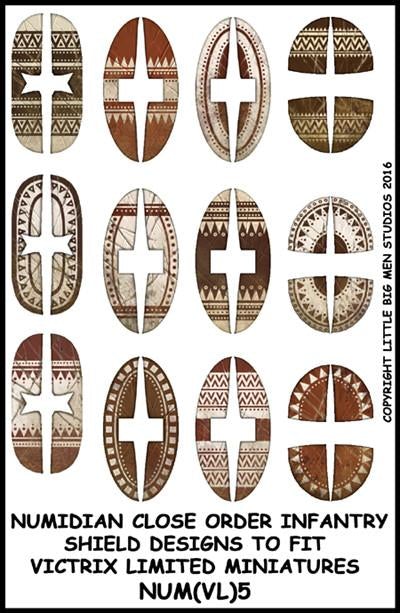 Numidian Infantry Shield Designs 5 - Victrix Limited