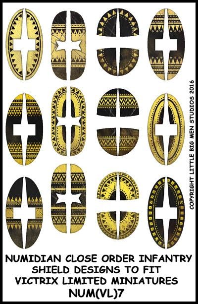 Numidische Infanterieschild-Designs 7