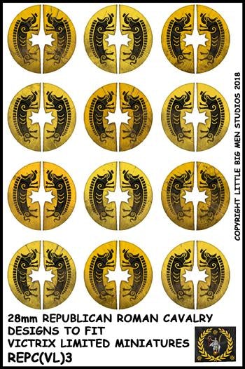 Diseños de escudo de caballería romana republicana 3