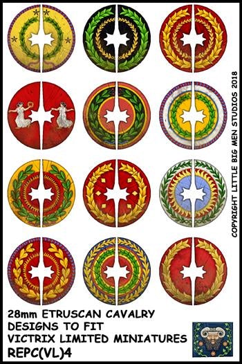 Diseños de escudo de caballería romana republicana 4