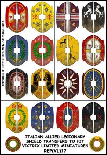 Diseños de escudo romanos republicanos 17