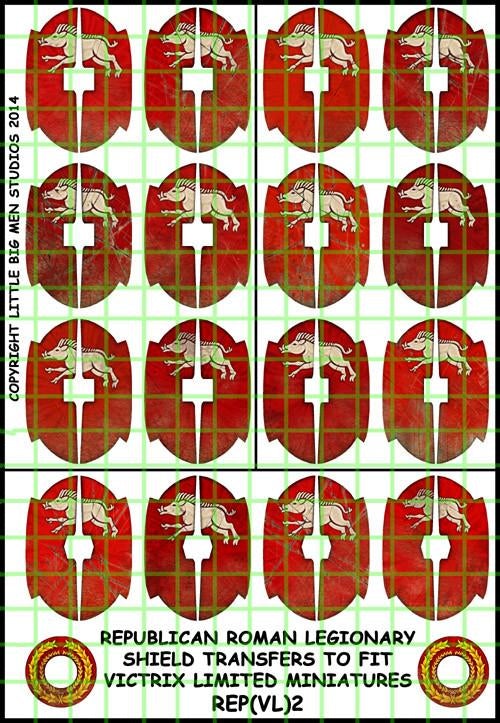 Diseños de escudo romanos republicanos 2