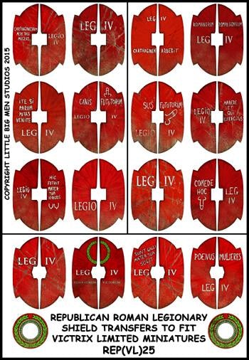 Diseños de escudo romanos republicanos 25