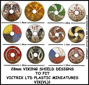 Disegni dello scudo vichingo VIK 1.