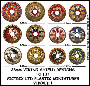 Disegni dello scudo vichingo VIK 11.