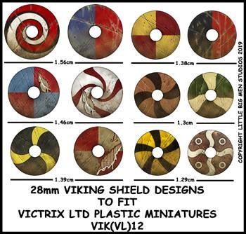 Disegni dello scudo vichingo VIK 12.