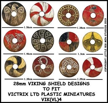 Disegni dello scudo vichingo VIK 4.