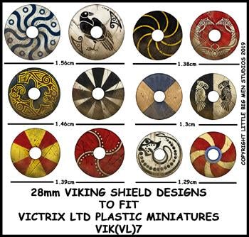 Disegni dello scudo vichingo VIK 7.